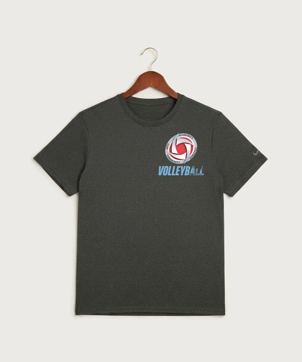 Houston Volleyball - Dark Smoke Heather Nike Swoosh Sleeve rLegend Tee NKDX8730