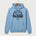 Long Prairie Grey Eagle High School Volleyball (Girls) - Tundra Blue Port & Co Core Fleece Pullover Hooded Sweatshirt. PC78H