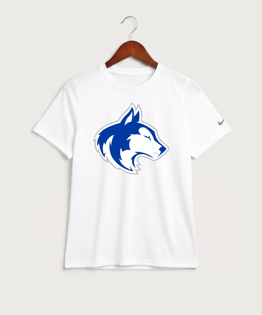 Owatonna High School Volleyball (Girls) - White Nike Youth Swoosh Sleeve rLegend Tee NKDX8787