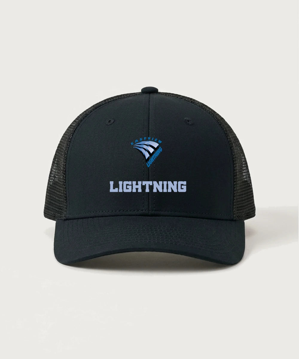 Eastview High School Volleyball (Girls) - Black/ Black Sport-Tek Club Trucker Cap STC46