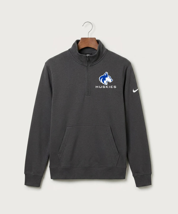 Owatonna High School Volleyball (Girls) - Anthracite Nike Club Fleece Sleeve Swoosh 1/2-Zip NKDX6718