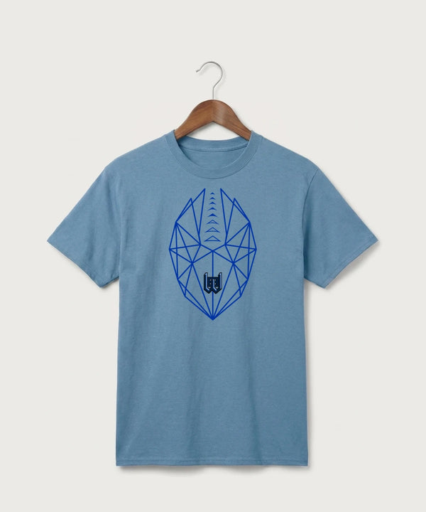 West Bend West High School Football - Tundra Blue Port & Co Core Cotton Tee. PC54