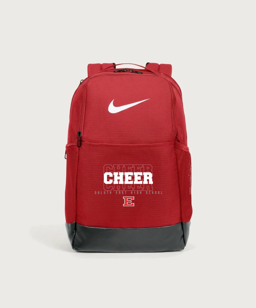 Duluth East High School Cheer (Coed) - University Red Nike Brasilia Medium Backpack NKDH7709