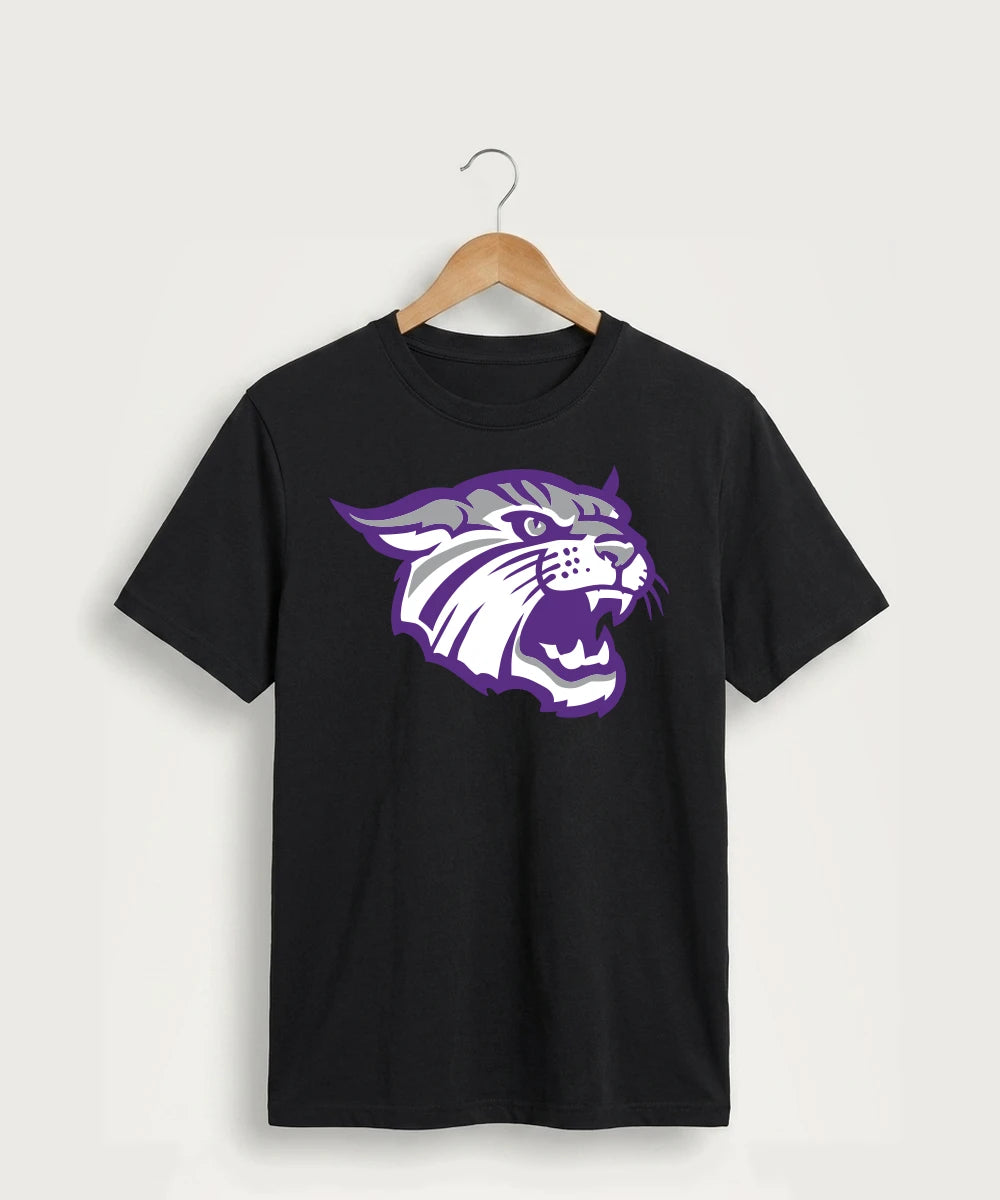 Goodhue High School Volleyball (Girls) - Jet Black Port & Co Core Cotton Tee. PC54