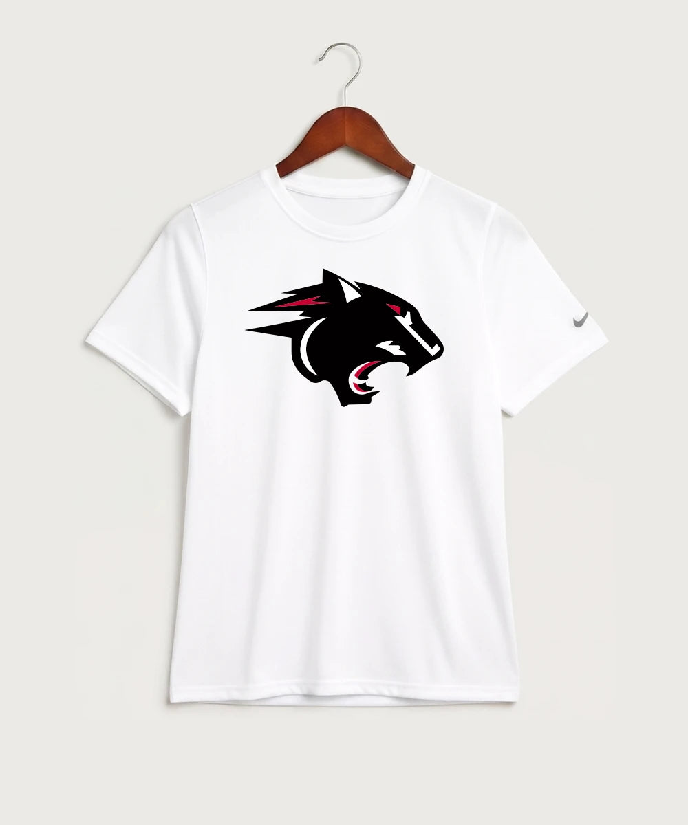 Nrheg Panthers High School Football (Boys) - White Nike Youth Swoosh Sleeve rLegend Tee NKDX8787