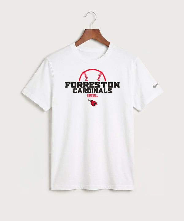 Forreston Softball - White Nike Swoosh Sleeve rLegend Tee NKDX8730
