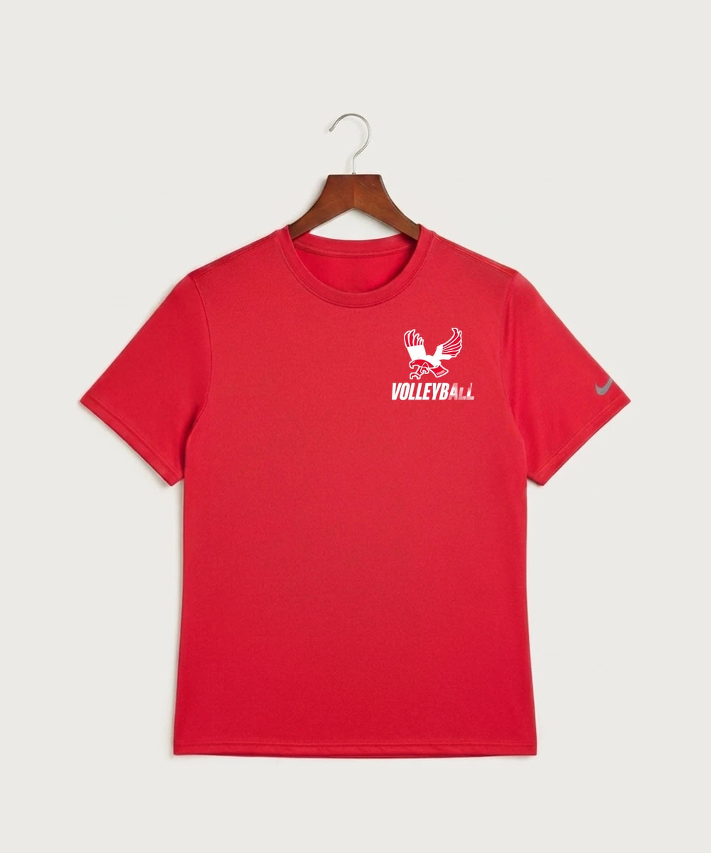 Wabasha Kellogg High School Volleyball (Girls) - University Red Nike Swoosh Sleeve rLegend Tee NKDX8730