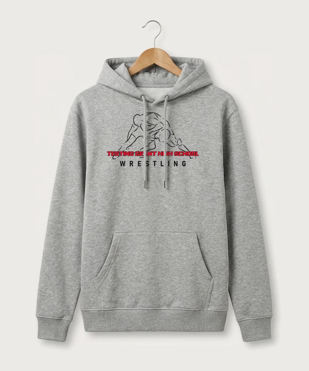 GF E2E Test 01 Wrestling - Heather Grey Hoodie Value