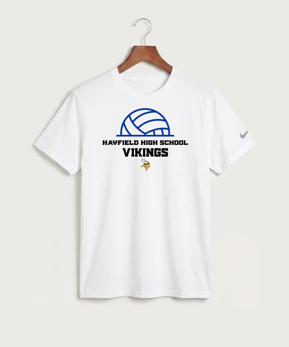 Hayfield High School Volleyball (Girls) - White Nike Swoosh Sleeve rLegend Tee NKDX8730