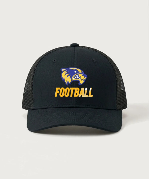 Wadena Deer Creek High School Football (Boys) - Black/ Black Sport-Tek Club Trucker Cap STC46