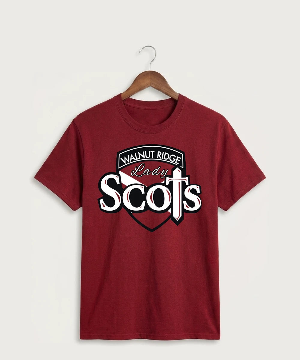 Walnut Ridge High School Basketball Team Store - Cardinal Port & Co Core Cotton Tee. PC54