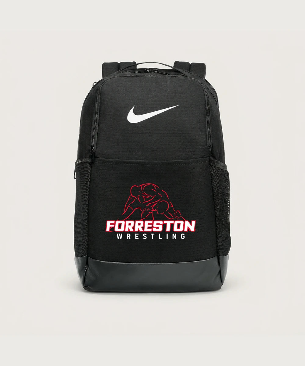 Forreston Wrestling - Black Nike Brasilia Medium Backpack NKDH7709