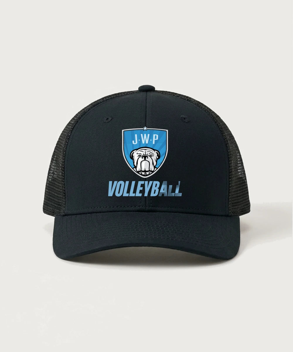 Janesville Waldorf Pemberton Volleyball (Girls) - Black/ Black Sport-Tek Club Trucker Cap STC46