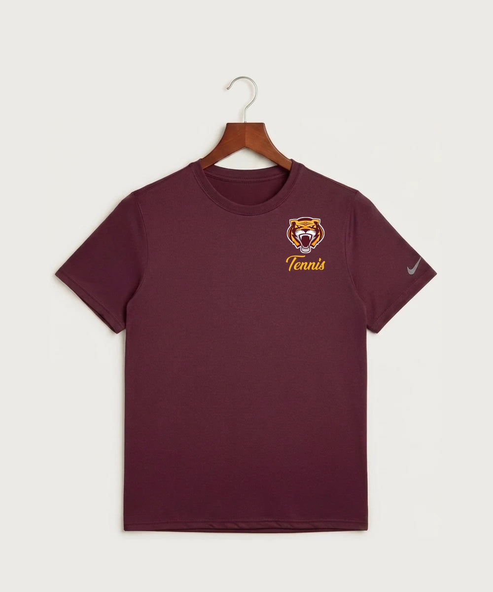 Stewartville High School Tennis (Coed) - Deep Maroon Nike Swoosh Sleeve rLegend Tee NKDX8730