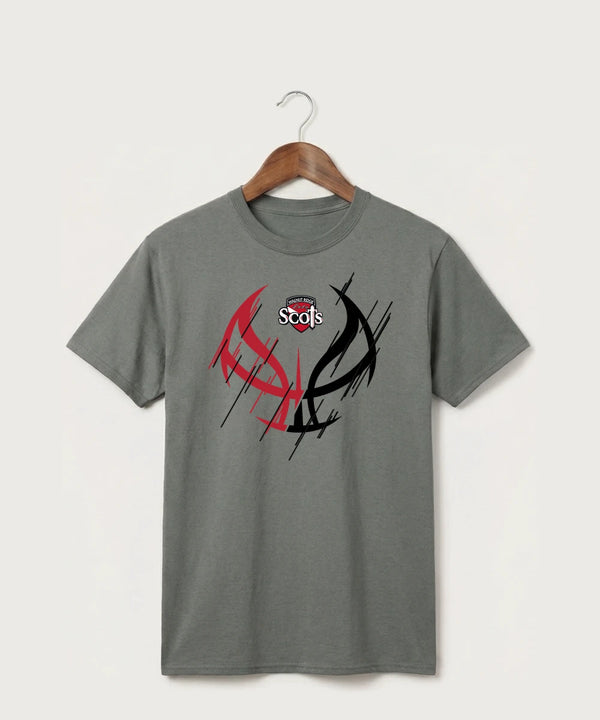 Walnut Ridge High School Basketball Team Store - Medium Grey Port & Co Core Cotton Tee. PC54