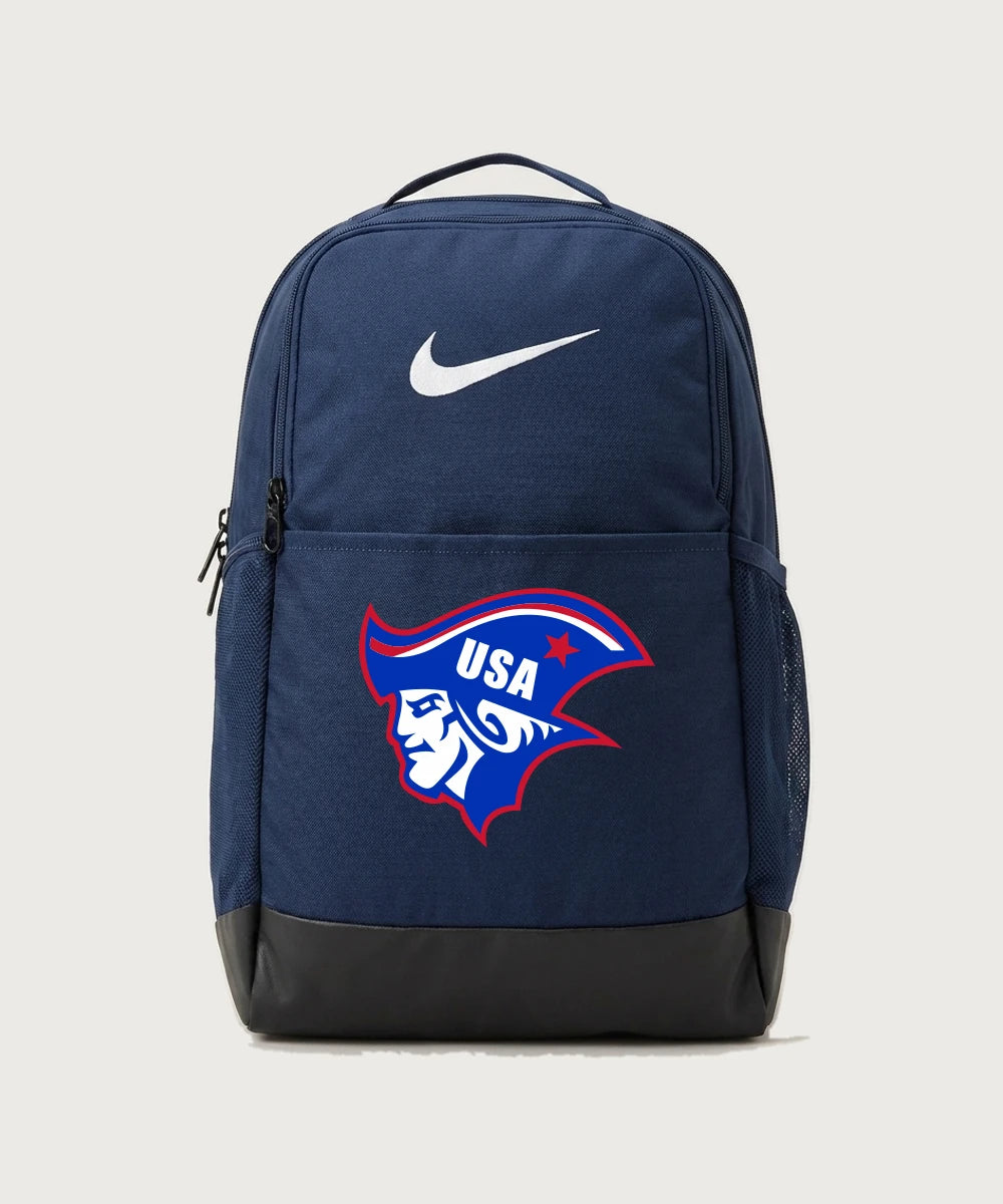 Upsala High School Football (Boys) - Midnight Navy Nike Brasilia Medium Backpack NKDH7709