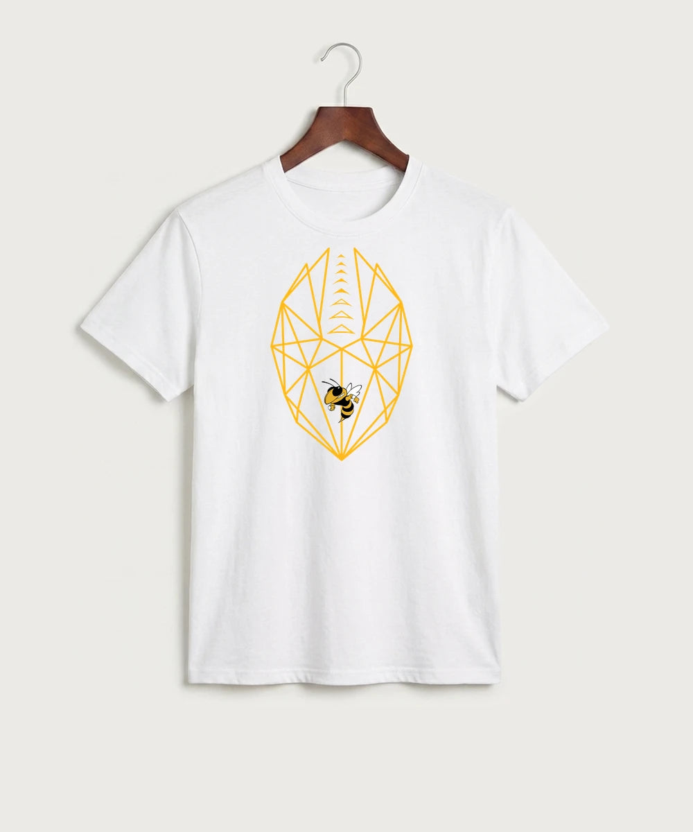 Perham High School Football (Boys) - White Port & Co Core Cotton Tee. PC54