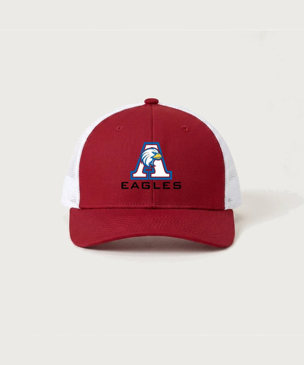 Apollo High School Football (Boys) - Deep Red/ White Sport-Tek Club Trucker Cap STC46