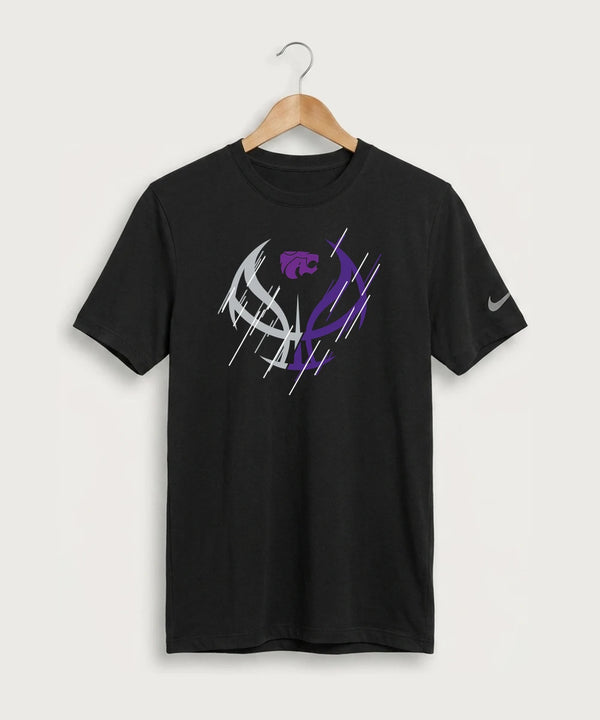 Axtell High School Basketball (Girls) Team Store - Black Nike Swoosh Sleeve rLegend Tee NKDX8730