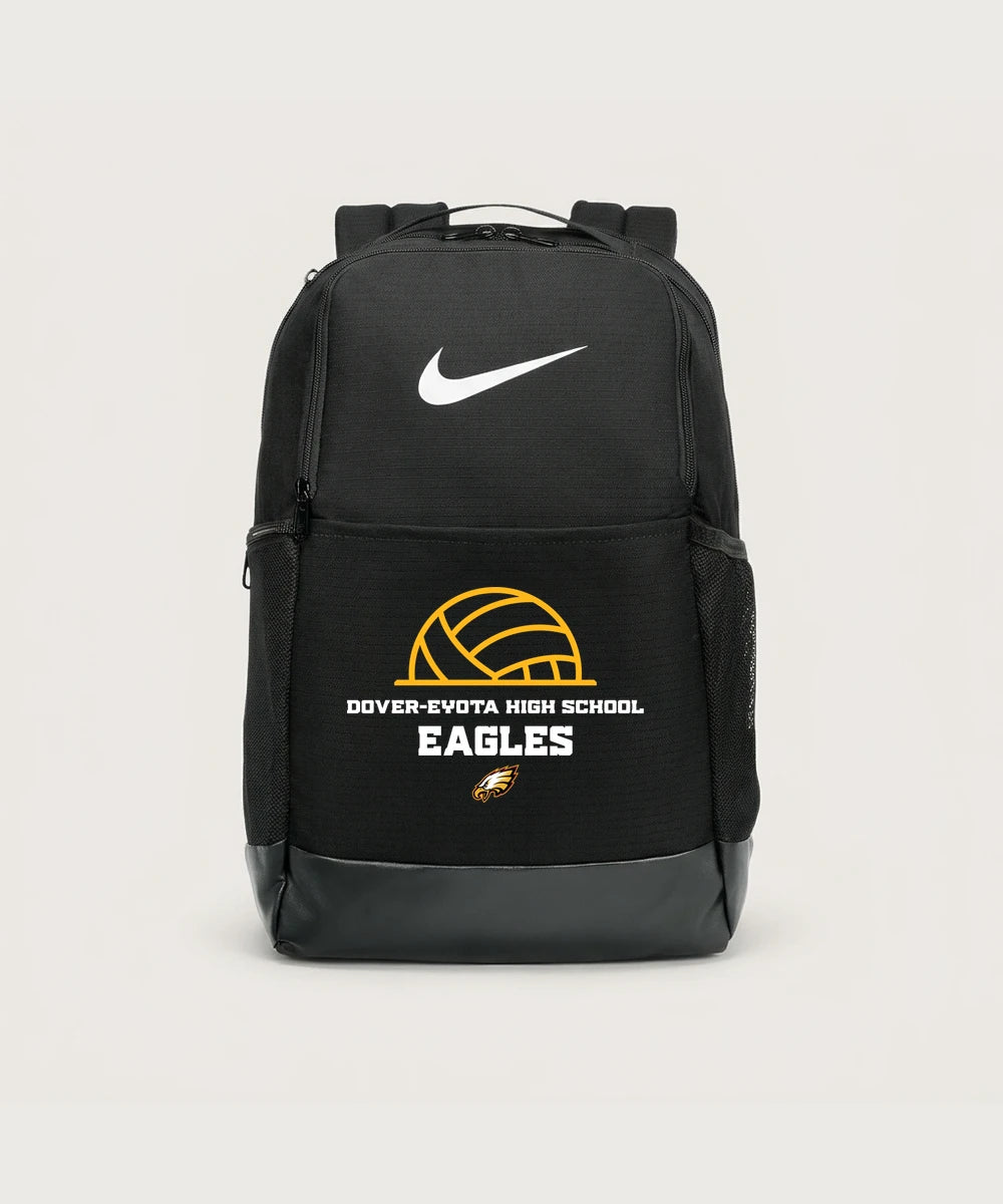 Dover-Eyota High School Volleyball (Girls) - Black Nike Brasilia Medium Backpack NKDH7709