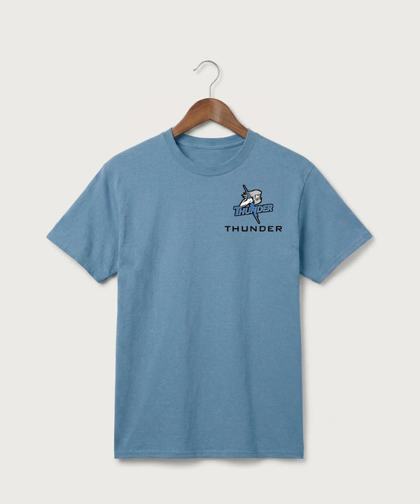 Long Prairie Grey Eagle High School Volleyball (Girls) - Tundra Blue Port & Co Core Cotton Tee. PC54