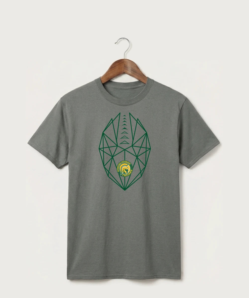 Rushford Peterson High School Football (Boys) - Medium Grey Port & Co Core Cotton Tee. PC54
