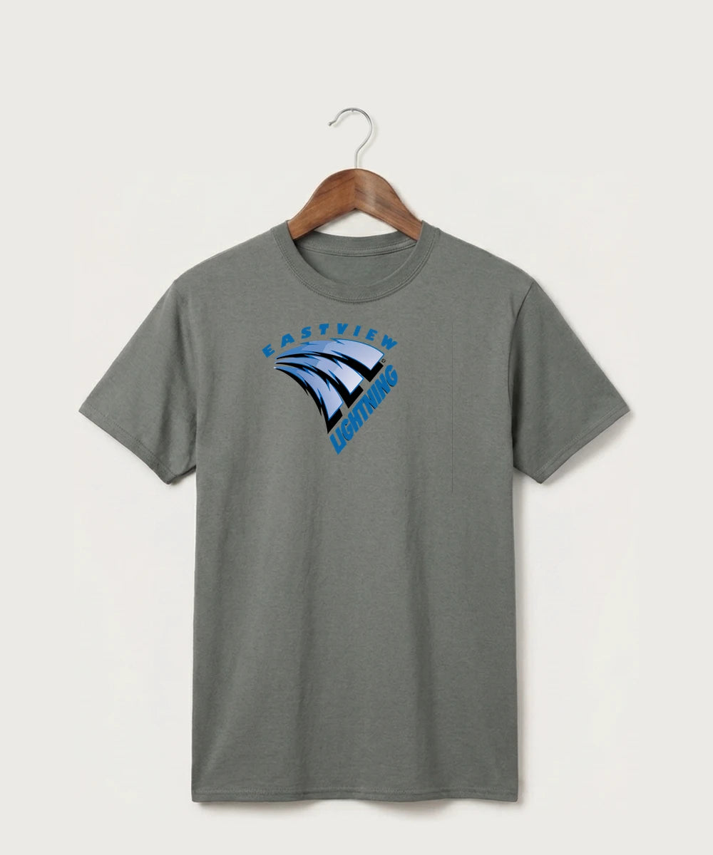 Eastview High School Volleyball (Girls) - Medium Grey Port & Co Core Cotton Tee. PC54