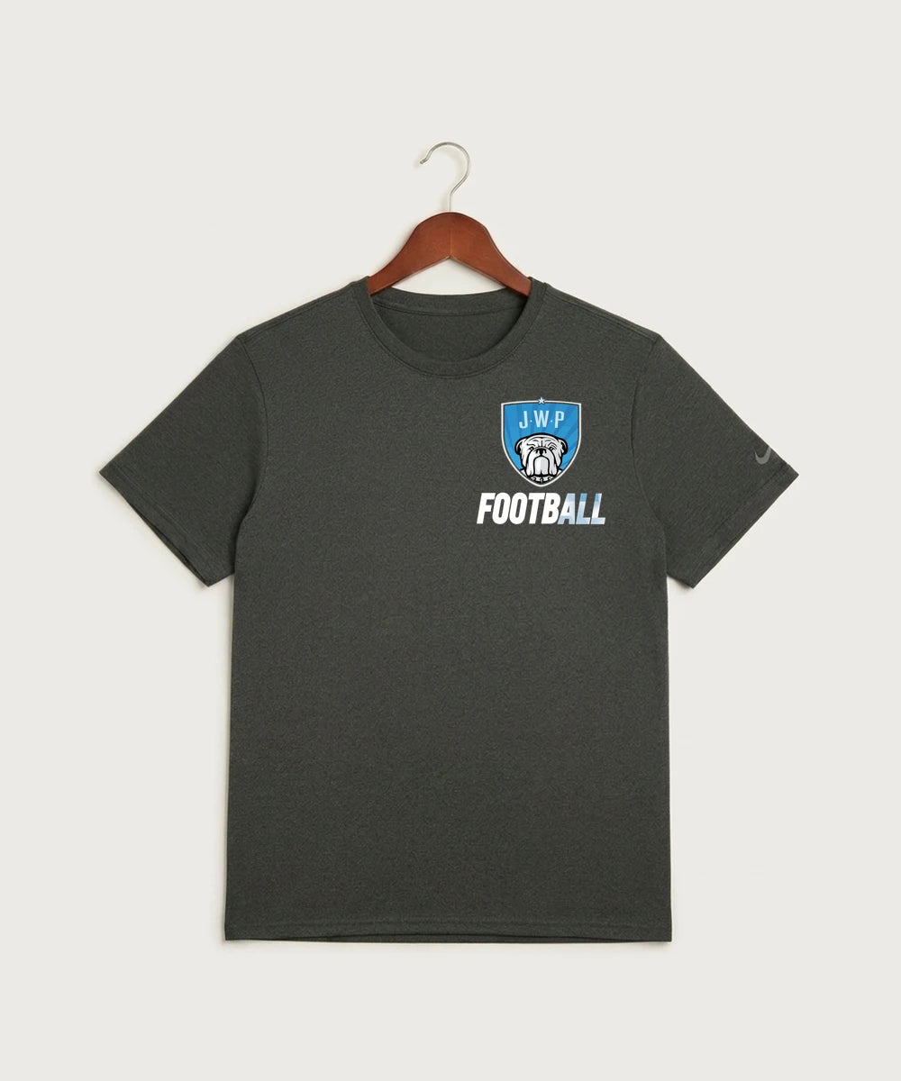 Janesville Waldorf Pemberton Football (Boys) - Dark Smoke Heather Nike Swoosh Sleeve rLegend Tee NKDX8730