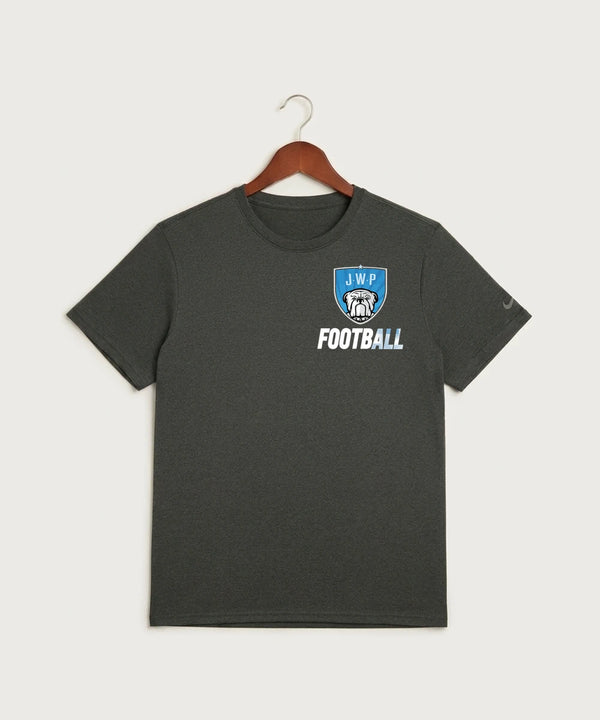 Janesville Waldorf Pemberton Football (Boys) - Dark Smoke Heather Nike Swoosh Sleeve rLegend Tee NKDX8730