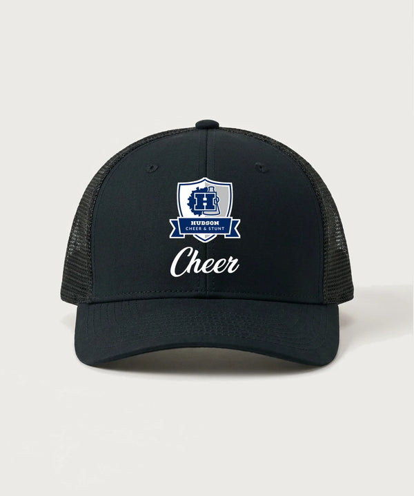 Hudson Cheer & Stunt - Black/ Black Sport-Tek Club Trucker Cap STC46