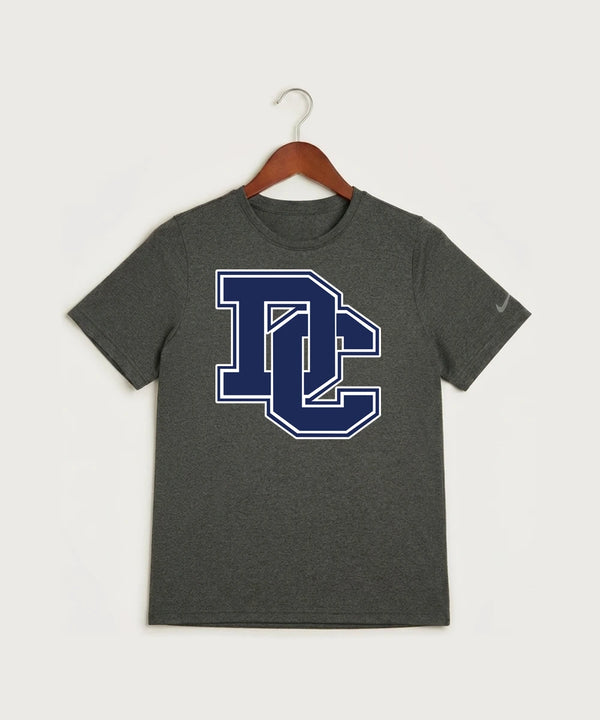 Dassel Cokato High School Football (Boys) - Dark Smoke Heather Nike Youth Swoosh Sleeve rLegend Tee NKDX8787
