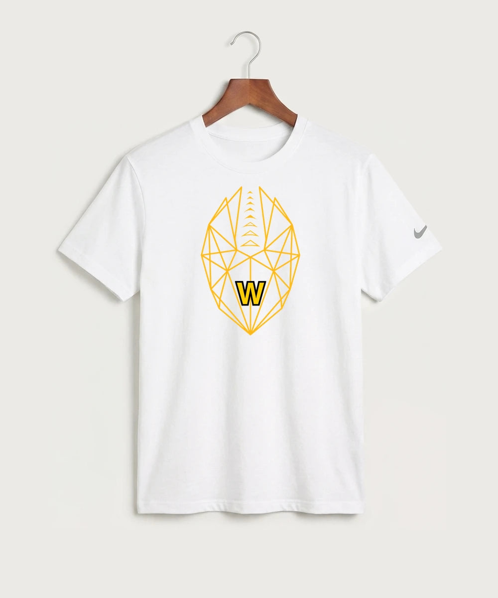 Warroad High School Football (Boys) - White Nike Swoosh Sleeve rLegend Tee NKDX8730