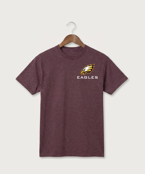 Dover-Eyota High School Volleyball (Girls) - Heather Athletic Maroon Port & Co Core Cotton Tee. PC54