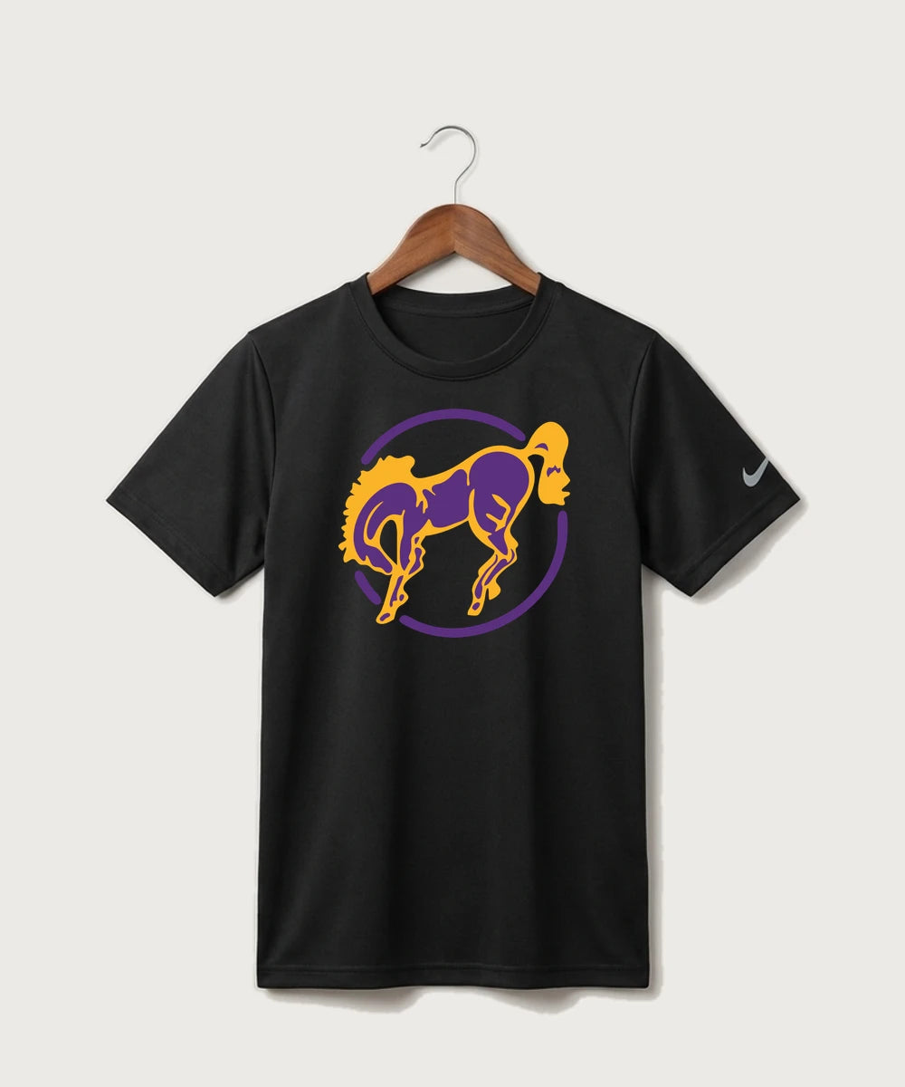 International Falls High School Football (Boys) - Black Nike Youth Swoosh Sleeve rLegend Tee NKDX8787