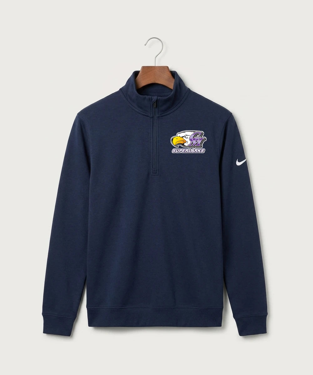 Grand Meadow Football - Midnight Navy Nike Club Fleece Sleeve Swoosh 1/2-Zip NKDX6718