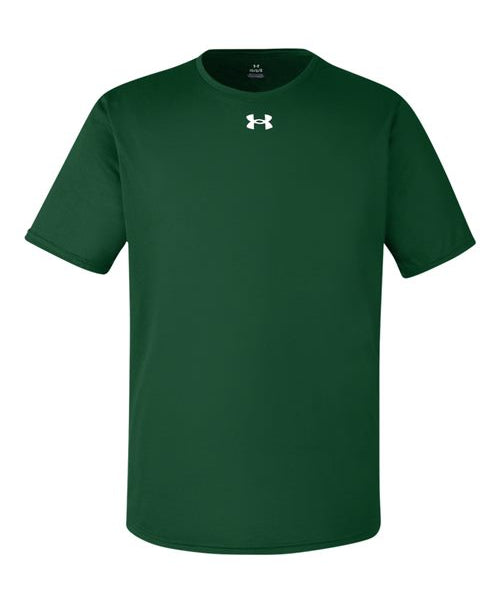 Ashwaubenon High School Football (Boys) - Forest Green/ White Men's Team Tech™ T-Shirt (model)
