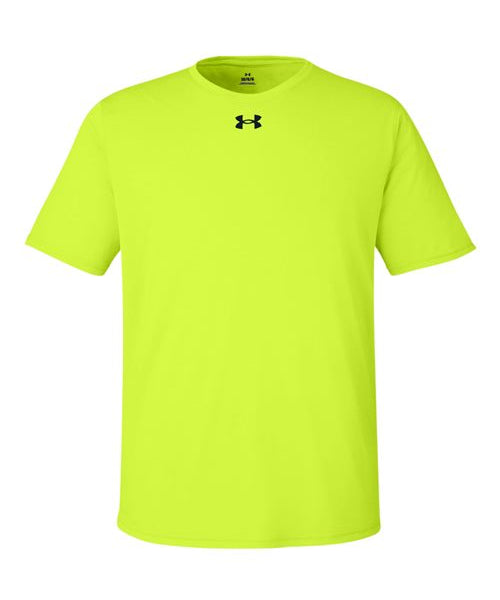 Ashwaubenon High School Football (Boys) - High-Vis Yellow/ Black Men's Team Tech™ T-Shirt (model)