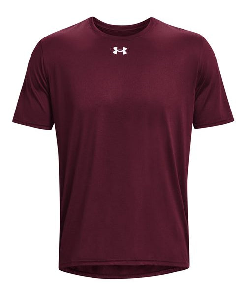 Ashwaubenon High School Football (Boys) - Maroon/ White Men's Team Tech™ T-Shirt (model)
