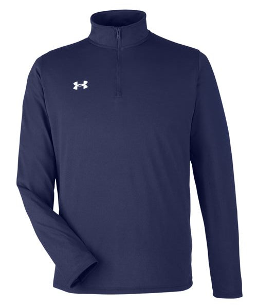 Ashwaubenon High School Football (Boys) - Midnight Navy/ White Men's Team Tech™ Quarter-Zip Pullover (model)