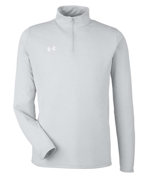 Ashwaubenon High School Football (Boys) - Mod Grey Light Heather/ White Men's Team Tech™ Quarter-Zip Pullover (model)