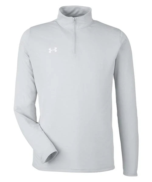 Ashwaubenon High School Football (Boys) - Mod Grey Light Heather/ White Men's Team Tech™ Quarter-Zip Pullover (model)