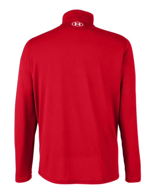 Green Bay Southwest High School Volleyball (Girls) - Red/ White Men's Team Tech™ Quarter-Zip Pullover — back