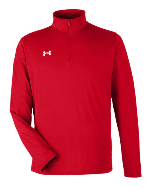 Ashwaubenon High School Football (Boys) - Red/ White Men's Team Tech™ Quarter-Zip Pullover (model)