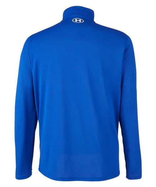 Abingdon High School Football (Boys) - Royal/ White Men's Team Tech™ Quarter-Zip Pullover — back
