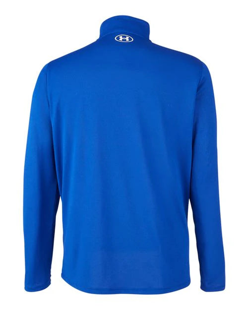 Abingdon High School Football (Boys) - Royal/ White Men's Team Tech™ Quarter-Zip Pullover — back