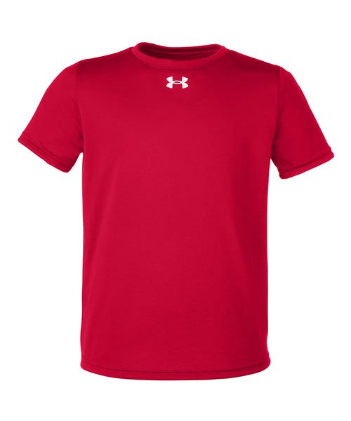 Ashwaubenon High School Football (Boys) - Red/ White Youth Tech™ Team T-Shirt (model)