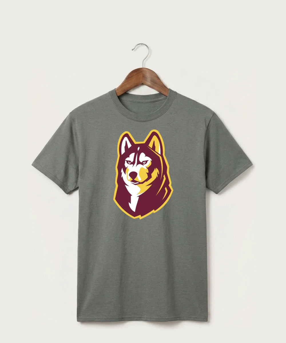Pillager High School Football (Boys) - Medium Grey Port & Co Core Cotton Tee. PC54
