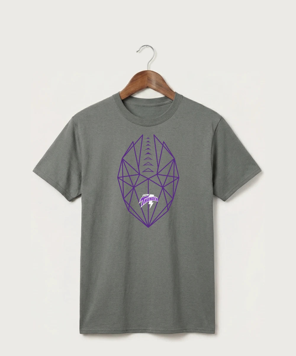 Polk County West Football (Boys) - Medium Grey Port & Co Core Cotton Tee. PC54