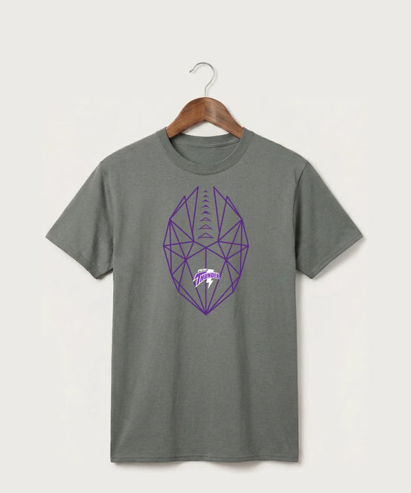 Polk County West Football (Boys) - Medium Grey Port & Co Core Cotton Tee. PC54