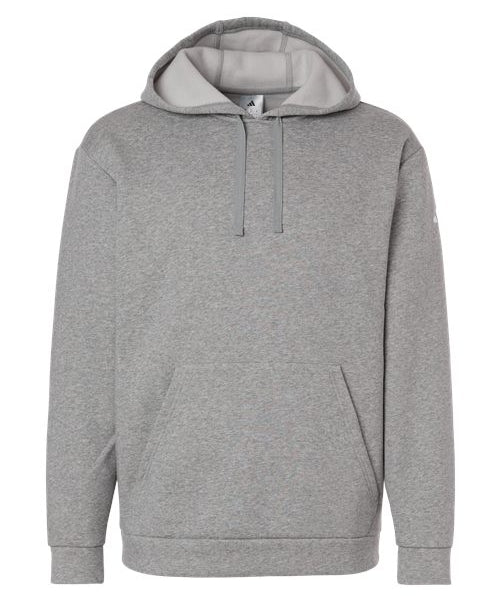 Ashwaubenon High School Football (Boys) - Medium Grey Heather Men's Fleece Hooded Sweatshirt (model)